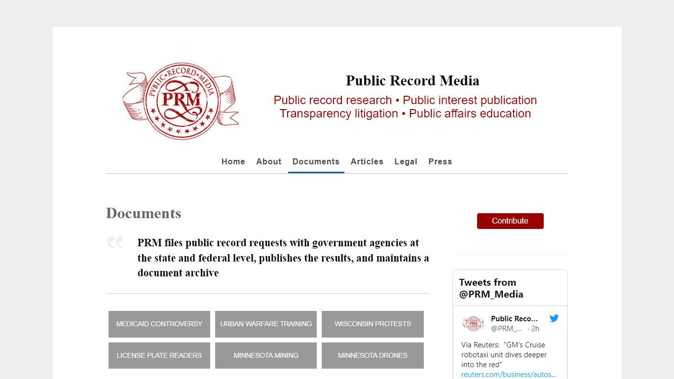 Documents – Public Record Media