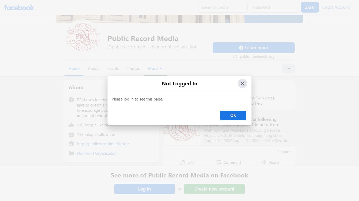 Public Record Media - Home | Facebook