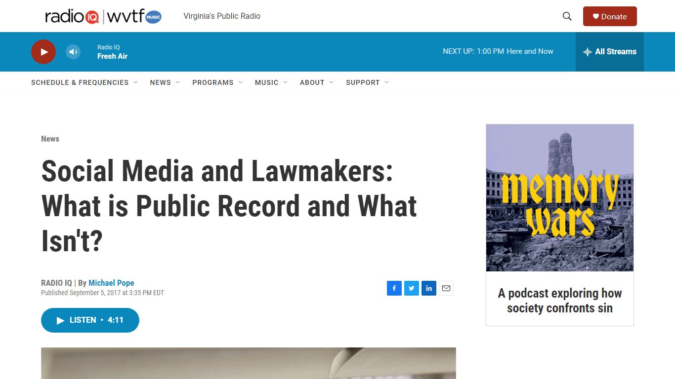 Social Media and Lawmakers: What is Public Record and What Isn't?